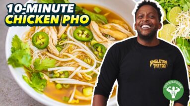 10-minute Chicken Pho Soup Recipe! 2 10-minute Chicken Pho Soup Recipe!