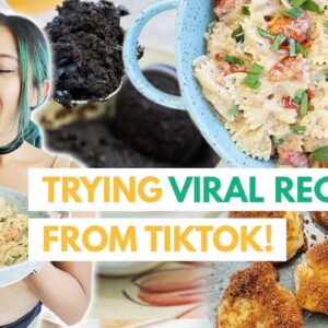 I Tried Viral Recipes From TIKTOK (VEGAN)... Do They Work?