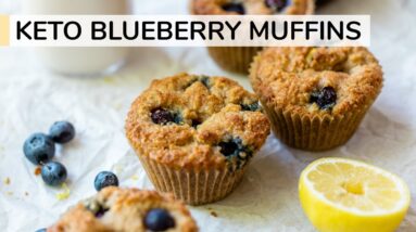 KETO BLUEBERRY MUFFINS | easy, healthy muffin recipe 2 KETO BLUEBERRY MUFFINS | easy, healthy muffin recipe