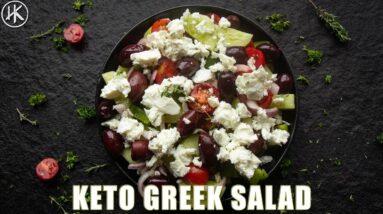 This EASY Greek Salad is PERFECT for KETO and LOW CARB | Keto Greek Salad